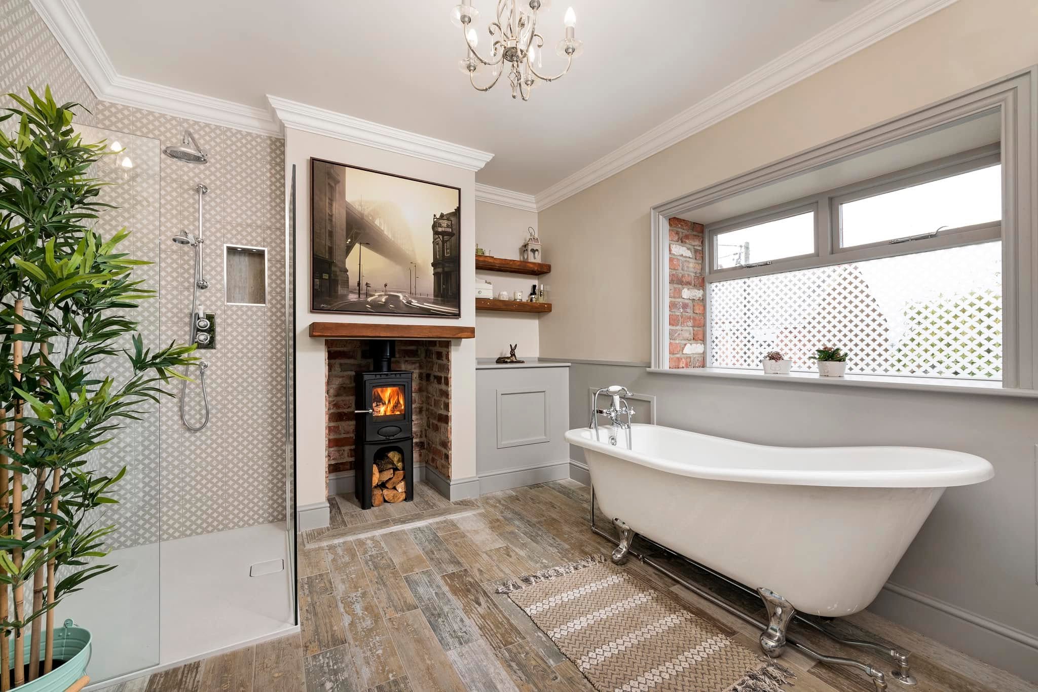 Refined interior finishes and bespoke cabinetry